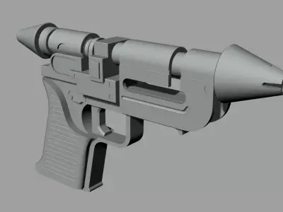 RK-3 Imperial hand blaster of Thrawnaccurate 3d print model 3D print model