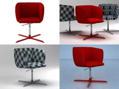 Sydney four chairs 3D model