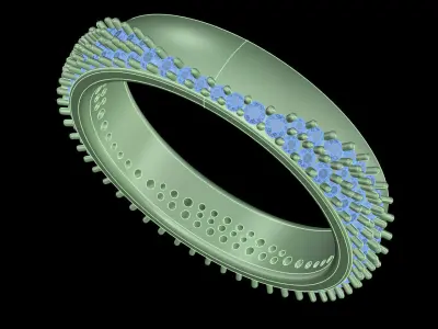 Yellow gold diamond rings-PR-466-DIA 3D print model
