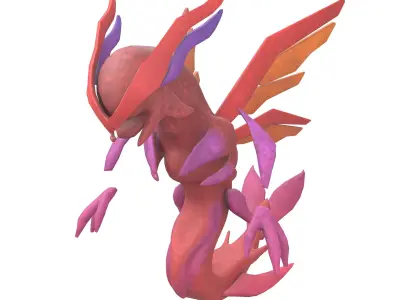 Dragon Monster v2 002 Low-poly 3D model