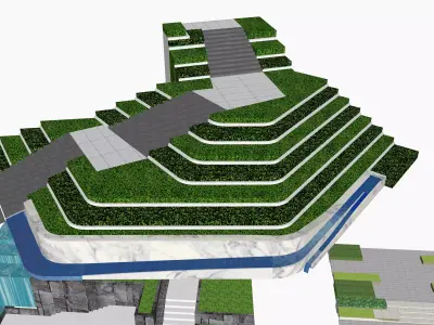 19 Innovative Landscape Step Designs for Green Areas 3D model