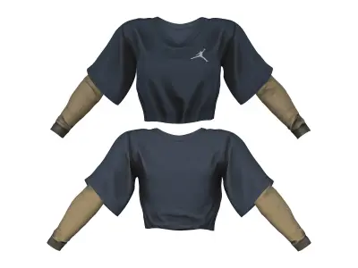 Mini Skirt Surgeon Outfit Low-poly 3D model