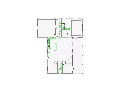  Detailed Interior Sketch - 2501-3000 SF - Xactimate 3D model