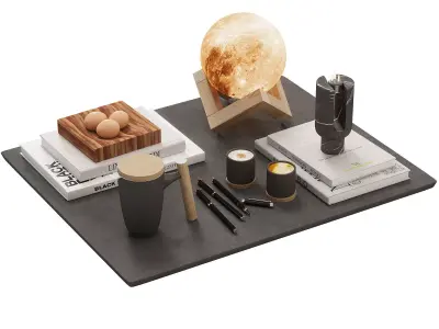 Decorative set 012 3D model buy