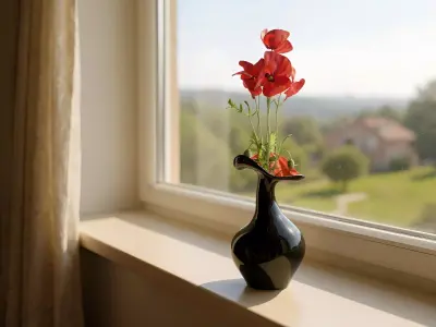 Black Ceramic Vase Free 3D model