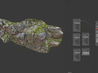 Cliff face 3d scanned N 3D model
