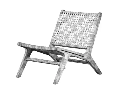 NAIROBI Garden Armchair No1 Low-poly 3D model