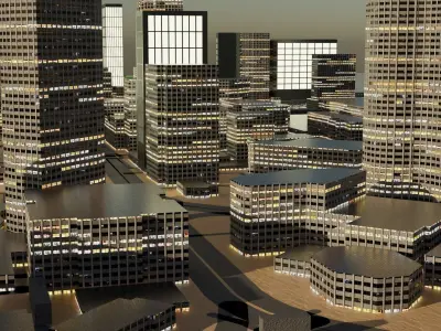 Perth Australia Citymap Building 3D model