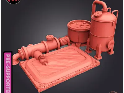 Toxic Waste Deposit 3D print model