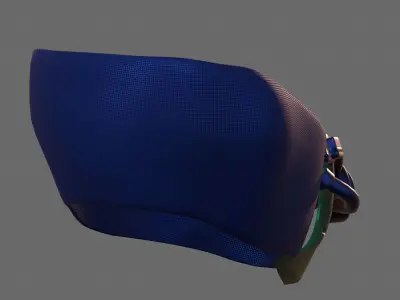 Gas mask helmet 3d model scifi Low-poly  Low-poly 3D model