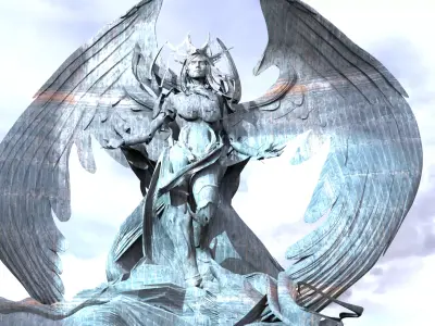 Stylised Arch Angel Uriel 3D model