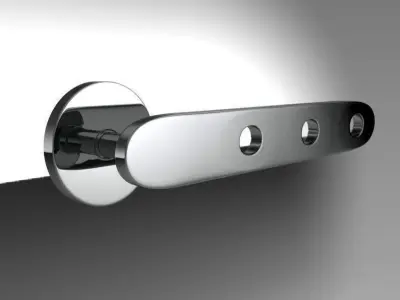 Round Door Handles Collection 2 3D model
