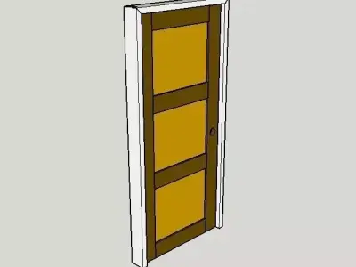 Solid Door Panel 3D model