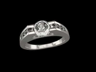 Diamond Ring 3D print model