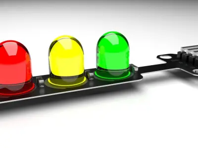 Traffic Lights LED Module 3D model