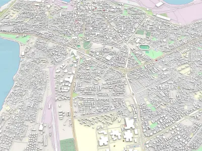 Cityscape Latakia Syria 3D model