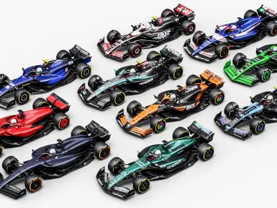  Formula 1 Season 2024 Race Car Collection 