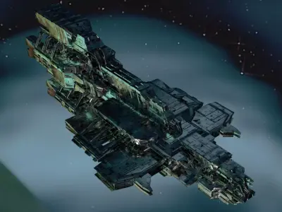 Sci-Fi Spaceship  3D model