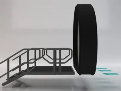 Sci-Fi Door Low-poly 3D model