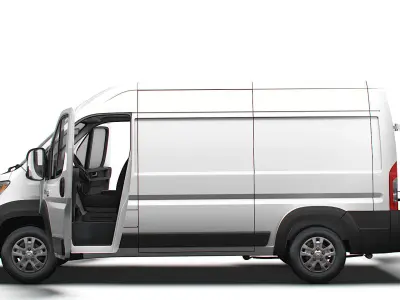 RAM Promaster e Van L2H2 HQ Interior 2025 3D model