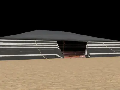 arabian tent 3D model 3D model
