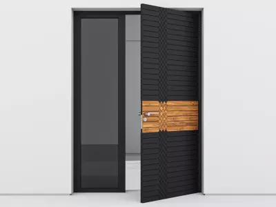Aluminium door 112 3D model