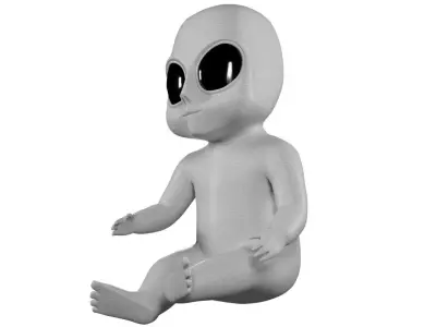 Alien Baby 3D model