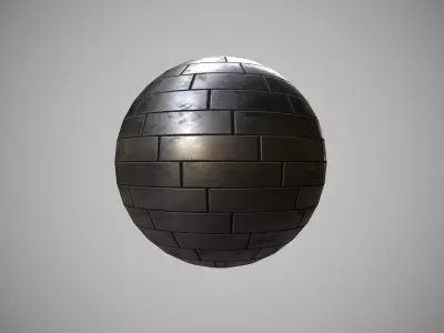 Tiled metal pbr material Texture
