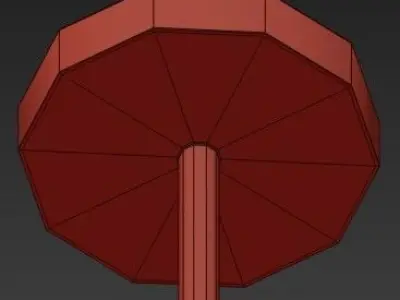 Ocean glass chandelier 3D model