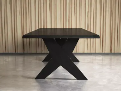 Plato taiwan teak dining table 3D model