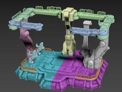 Wasabi Base Hangar 3d Printable 3D print model