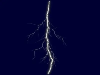 Realistic 3D Lightning CG-06 Low-poly 3D model