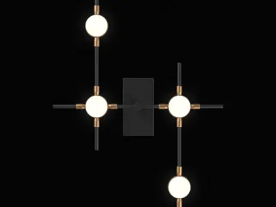 745647 Bergamo Lightstar Sconce 3D model
