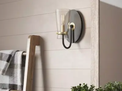 Vidaurri Light Western Bronze Armed Sconce 3D model