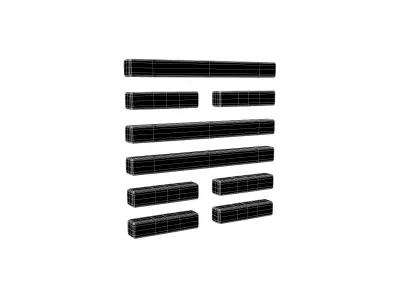 I Ching Hexagrams 56 lu v1 001 Low-poly 3D model