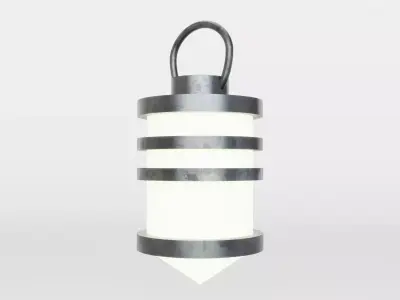 Modern Hanging Lamp Low Poly 3D Model Low-poly 3D model