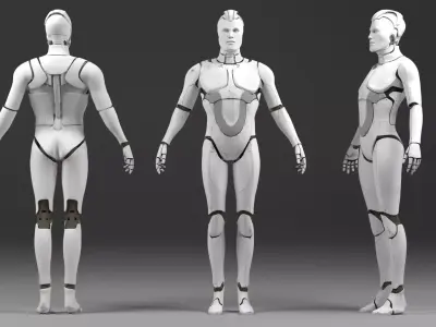 Robot man 3D model