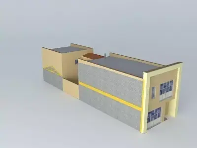 Storefront Townhouse Free 3D model