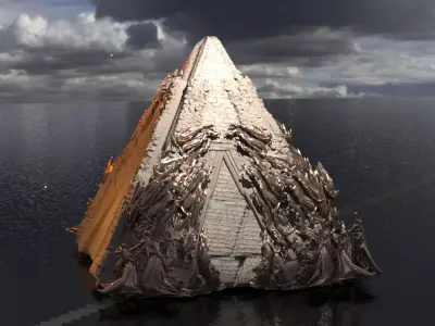 Ramesses The Great pyramid shell 3D model