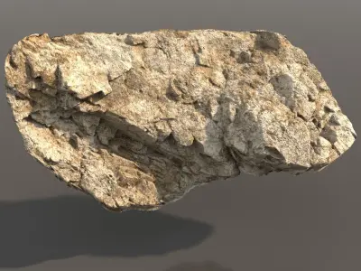Scanned stone wall pack A 3D model