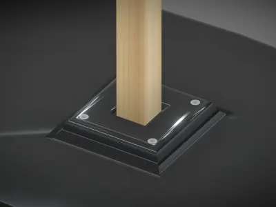 Wooden Ledlamp O-Rings 3D model