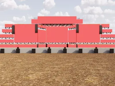 Main Festival Stage 3D model