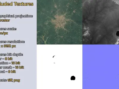 Kumasi Ghana City Landscape 3D Model 3D model