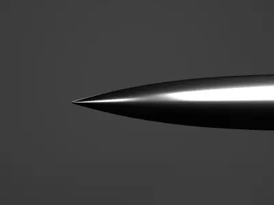 The Knife sword Low-poly 3D model