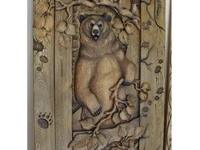 3D Model STL Carved Door 3D model