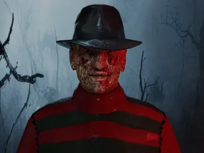 Freddy Krueger Low-poly 3D model
