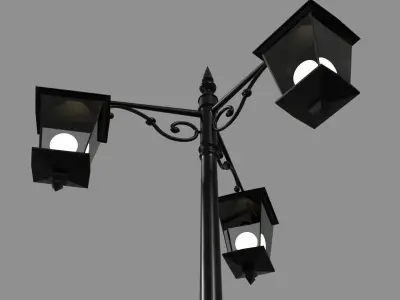 lamp post 3D model