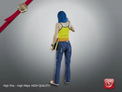 Student Female AAS 2130 004 3D model