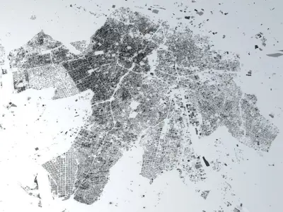 Sao Paulo Streets and Buildings 3D model