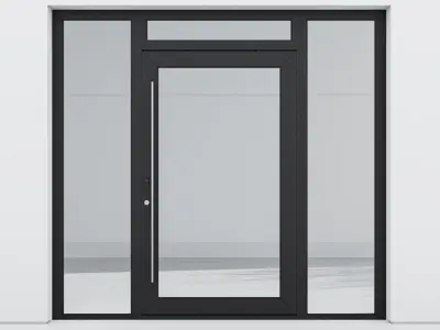 Aluminium door 60 3D model